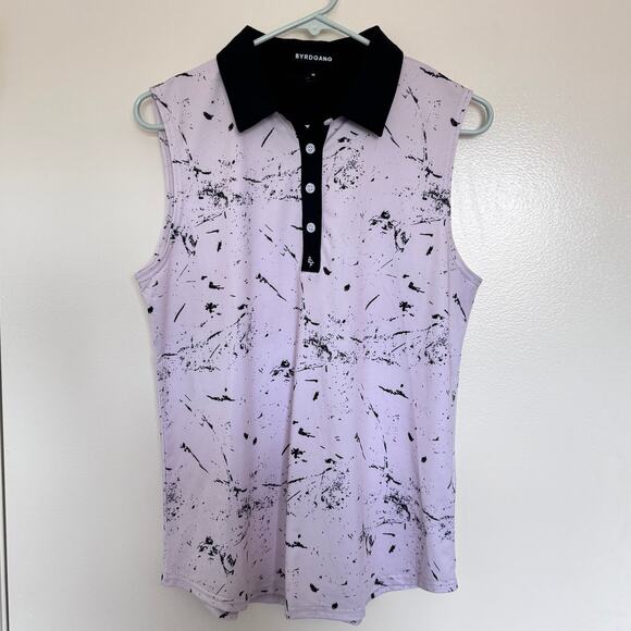 Birdgang Women's Sleeveless Polo in Drip Cream Size Medium - Picture 3 of 7